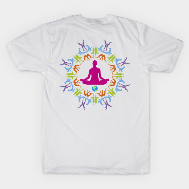 Yoga Asana Mandala - On the Back of by ShineYourLight